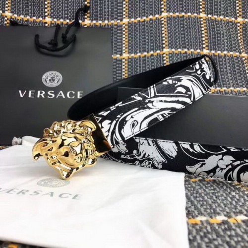 Super Perfect Quality Versace Belts(100% Genuine Leather,Steel Buckle)-778