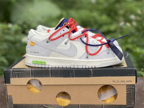 Authentic OFF-WHITE x Nike Dunk Low “The 50” DM0950 110