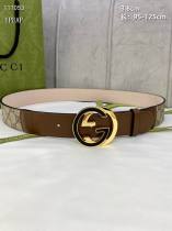 Super Perfect Quality G Belts(100% Genuine Leather,steel Buckle)-3075