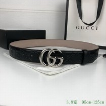 Super Perfect Quality G Belts(100% Genuine Leather,steel Buckle)-3696