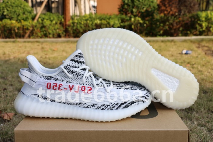 Authentic AD Yeezy 350 Boost V2 Zebra