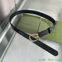 Super Perfect Quality G Belts(100% Genuine Leather,steel Buckle)-3385