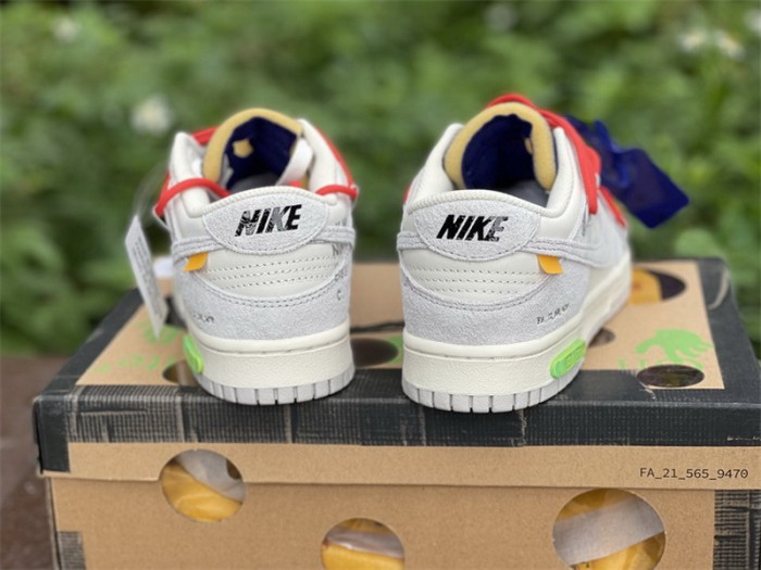 Authentic OFF-WHITE x Nike Dunk Low “The 50” DM0950 110