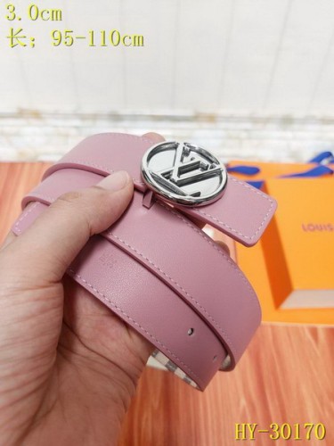 Super Perfect Quality LV women Belts(100% Genuine Leather,Steel Buckle)-242