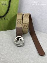 Super Perfect Quality G Belts(100% Genuine Leather,steel Buckle)-3096