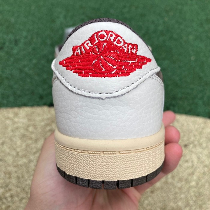 Authentic Travis Scott x Air Jordan 1 Low OG “Reverse Mocha” Kids Shoes