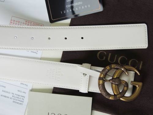 Super Perfect Quality G Belts(100% Genuine Leather,steel Buckle)-4456