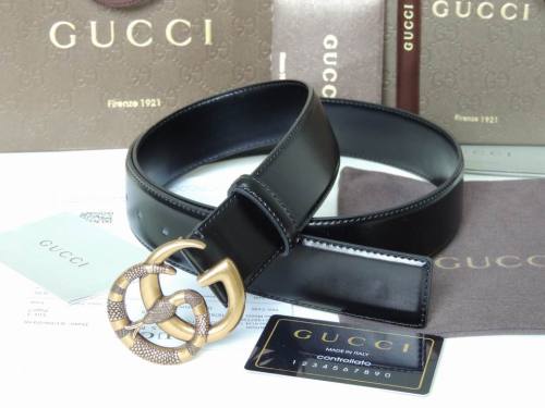 Super Perfect Quality G Belts(100% Genuine Leather,steel Buckle)-4451