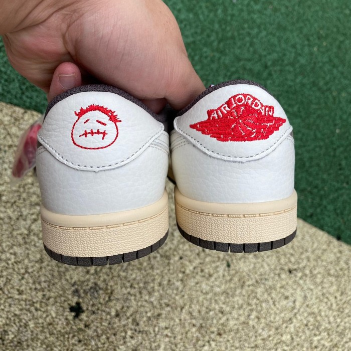 Authentic Travis Scott x Air Jordan 1 Low OG “Reverse Mocha” Kids Shoes