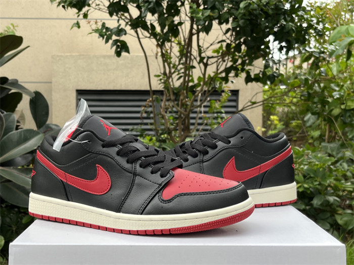 Authentic Air Jordan 1 Low “Bred Sail ”