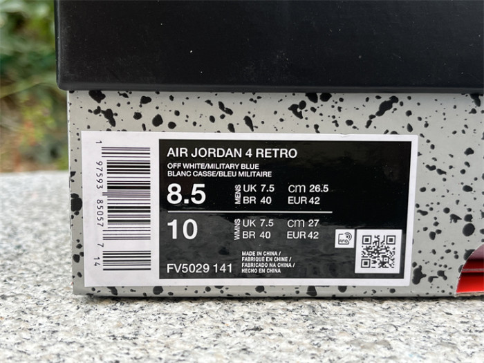 Authentic Air Jordan 4 “Military Blue” 2024