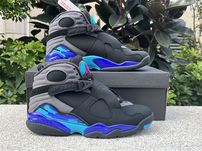 Authentic Air Jordan 8 Retro Aqua(restock)