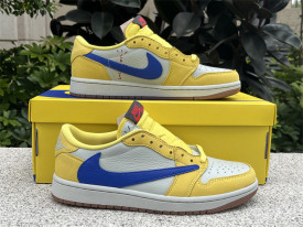 Authentic Travis Scott x Air Jordan 1 Low “Canary”