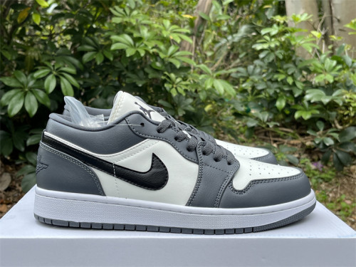 Authentic Air Jordan 1 Low Dark Grey