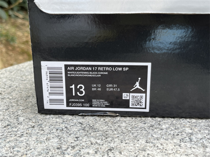 Authentic  Air Jordan 17 Low “Lightning” (regular boxes)