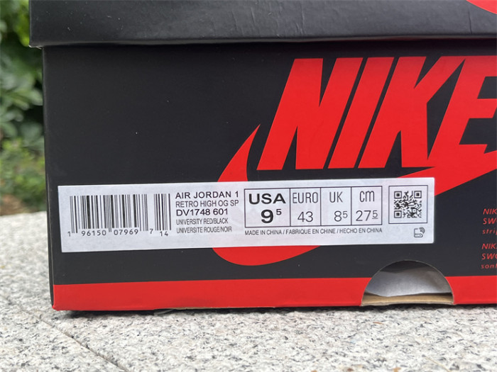 Authentic  Air Jordan 1 High OG “Spider-Verse” Custom