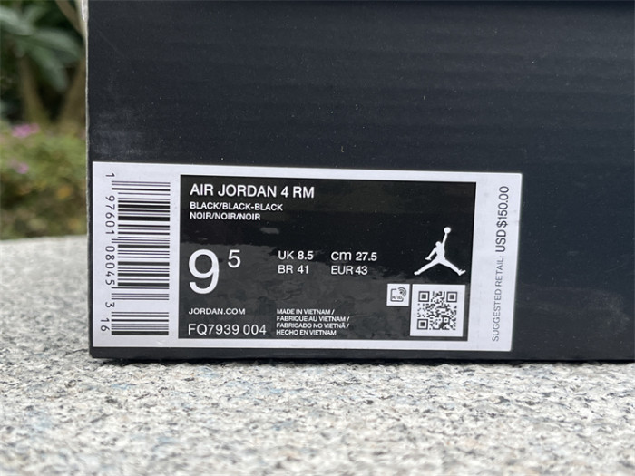 Authentic  Air Jordan 4 RM “Black Cat”