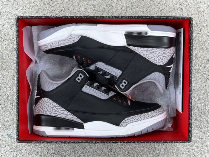 Authentic Air Jordan 3 “Black Cement”   2024