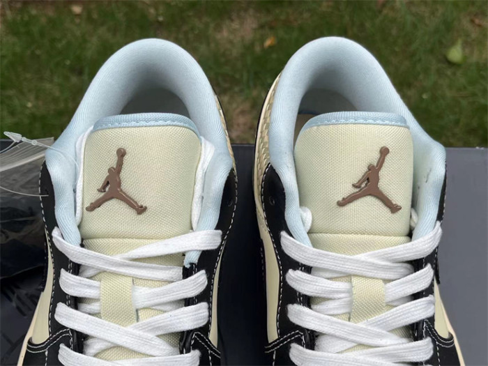 Authentic  Air Jordan 1 LOW SE “COCONUT MILK/BLACK”