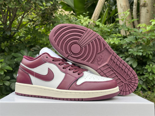 Authentic Air Jordan 1 Low Bordeaux  Women