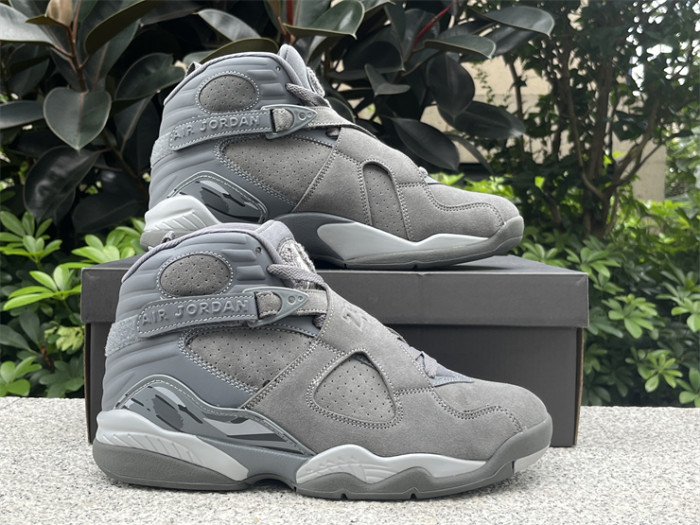 Authentic  Air Jordan 8 “Cool Grey”