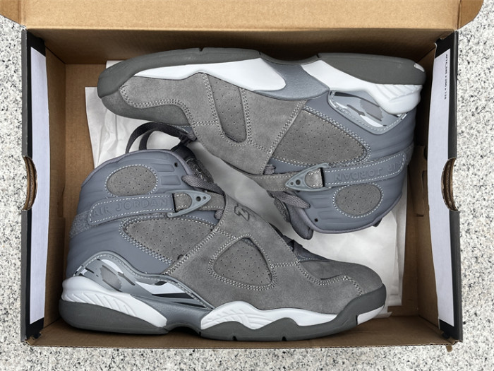 Authentic  Air Jordan 8 “Cool Grey”