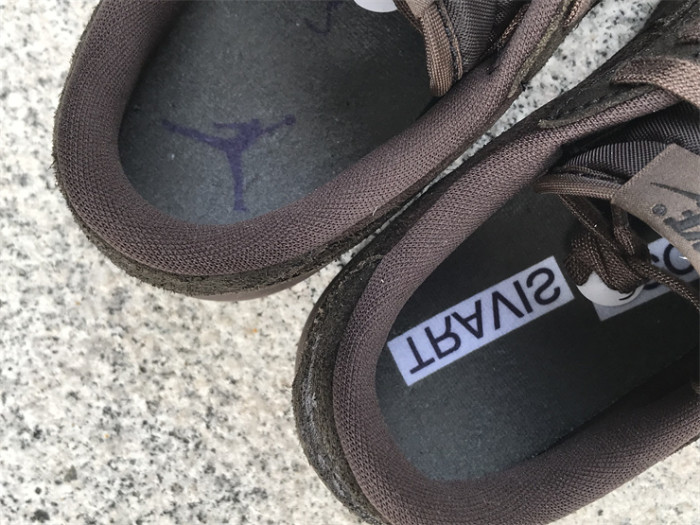 Authentic Travis Scott x Air Jordan 1 Low OG “Velvet Brown”  Kids