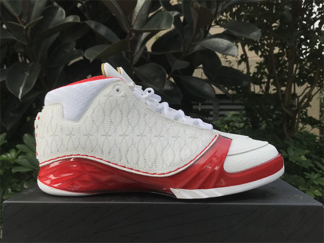 Authentic  Air Jordan 23 White Varsity Red