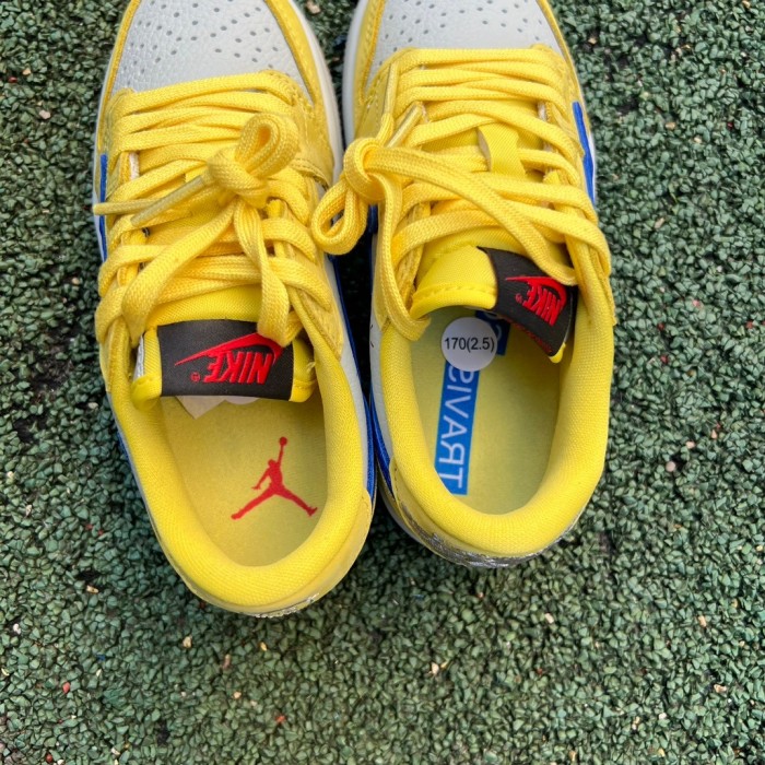 Authentic Authentic Travis Scott x Air Jordan 1 Low “Canary” Kids