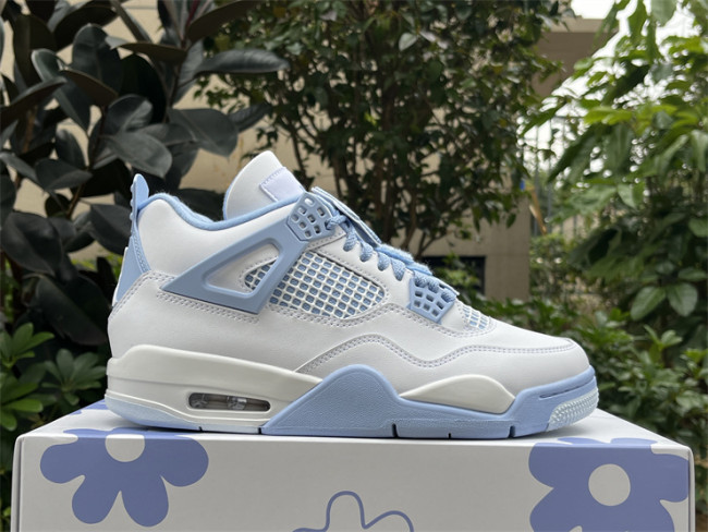 Authentic  Air Jordan 4“ALUMINUM”    Women