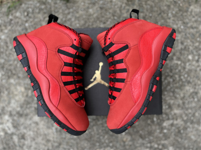 Authentic Air Jordan 10 Red