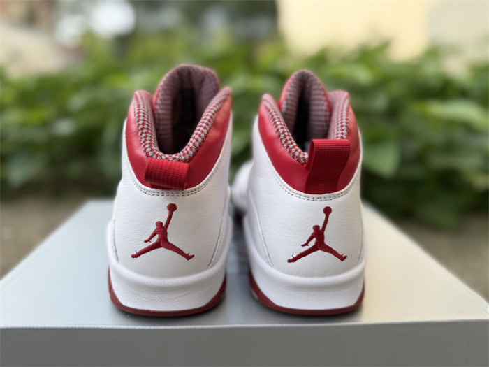 Authentic Air Jordan 10 Retro Red Steel