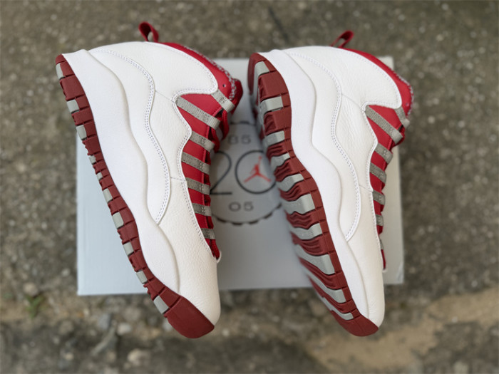 Authentic Air Jordan 10 Retro Red Steel