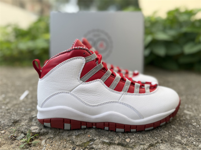 Authentic Air Jordan 10 Retro Red Steel