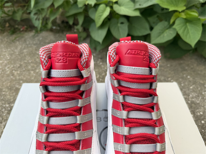 Authentic Air Jordan 10 Retro Red Steel