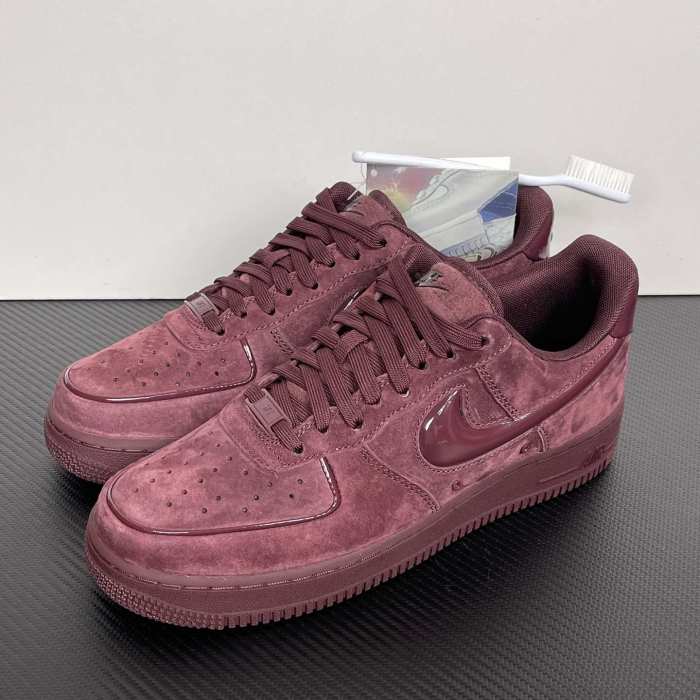 Authentic Nike Air Force 1 Low '07 Burgundy Crush