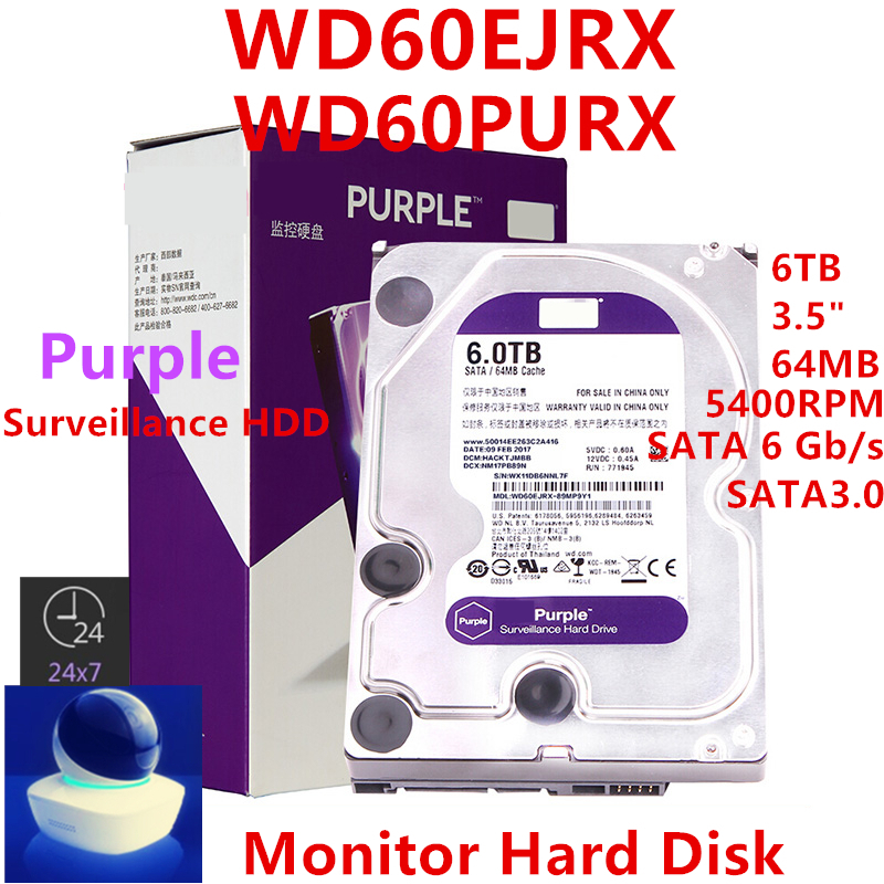 WD Purple 8TB 3.5 SATA 6 Gb/s 256MB 5400RPM Internal Surveillance