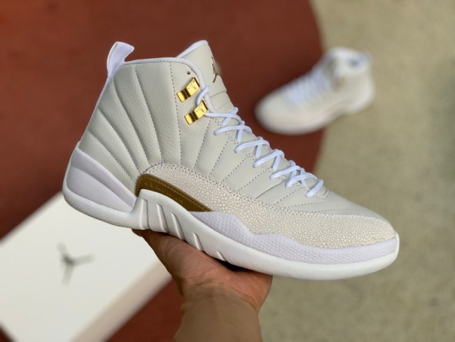 Authentic Air Jordan 12 Retro OVO White
