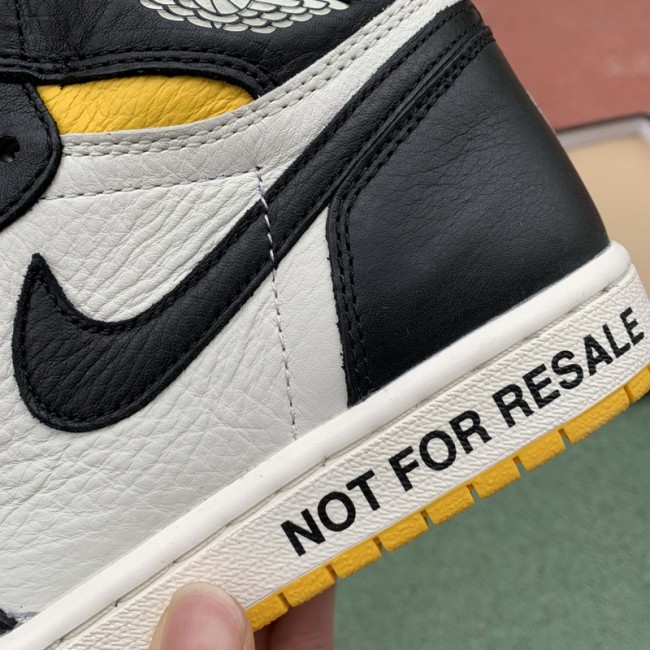 Authentic Air Jordan 1 Retro High Not for Resale Varsity Maize