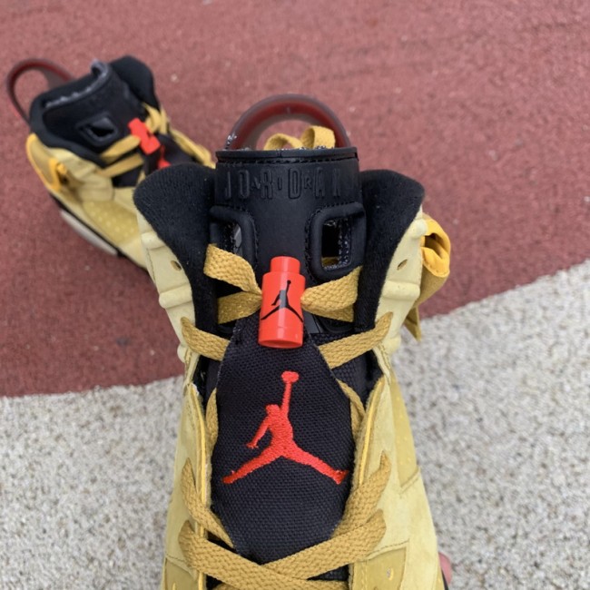 Authentic Travis Scott x Air Jordan 6 Retro Wheat Yellow