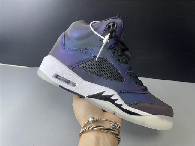 Authentic Air Jordan 5 WMNS “Oil Grey”