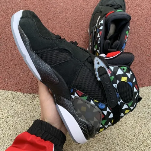 Authentic Air Jordan 8 Quai 54 Black