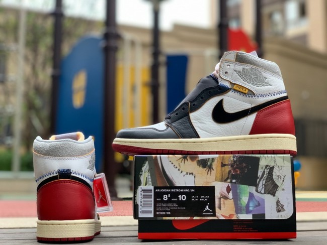 Authentic Union x Air Jordan 1 Retro High OG NRG White Red