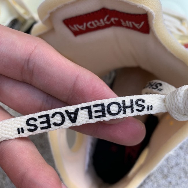 Authentic OFF-WHITE x Air Jordan 5 “Sail”
