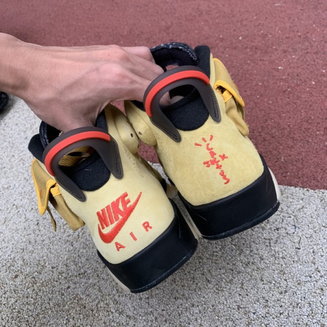 Authentic Travis Scott x Air Jordan 6 Retro Wheat Yellow