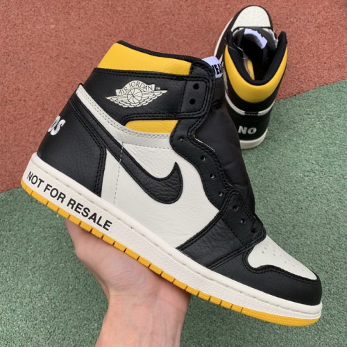 Authentic Air Jordan 1 Retro High Not for Resale Varsity Maize