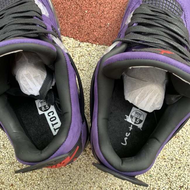 Authentic Travis Scott x Air Jordan 4 Purple
