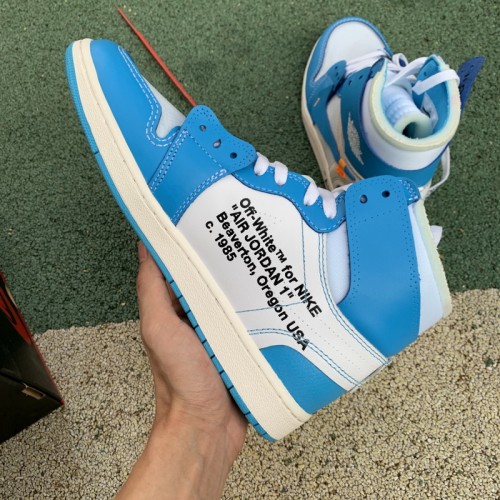 Authentic OFF-WHITE x Air Jordan 1 “UNC” GS