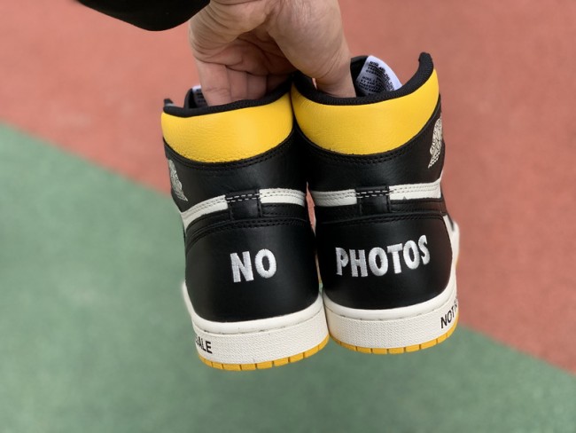 Authentic Air Jordan 1 Retro High Not for Resale Varsity Maize