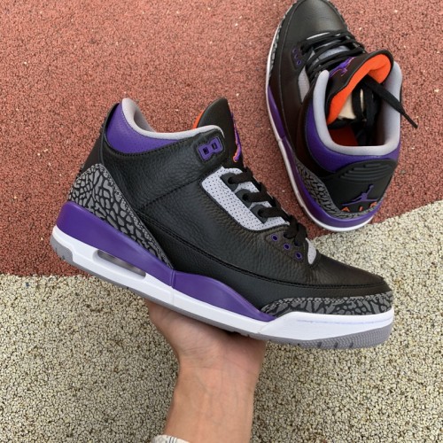 Authentic Air Jordan 3 Retro “Court Purple”